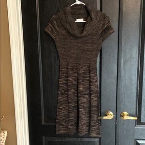 Size medium brown/black Calvin Klein  Brown Knit dress or long tunic